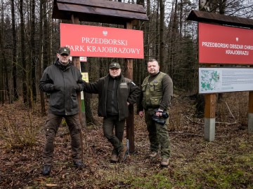 Patrol Strażników Przedborskiego Parku Krajobrazowego z Państwową Strażą Łowiecką, 